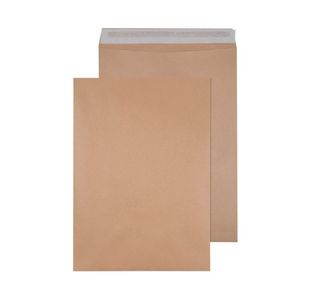 Q-Connect Envelope 458x324mm Pocket Self Seal 135gsm Manilla (Pack of 125) 9011004