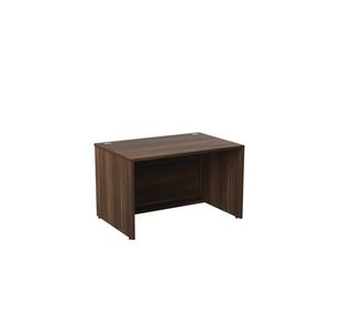 Jemini Reception Modular Straight Desk Unit 1200x800x740mm Dark Walnut KF71530