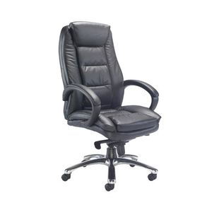 Avior Tuscany High Back Executive Chair 690x780x1140-1220mm Leather Black KF72583