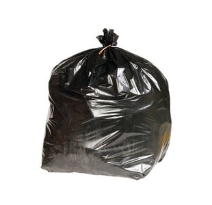 2Work Heavy Duty Refuse Sack LPDE Black 457x725x950mm (Pack of 200) KF73376