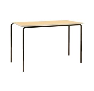 Jemini MDF Edged Classroom Table 1100x550x760mm Beech/Silver (Pack of 4) KF74560