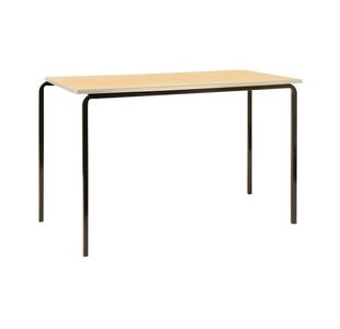 Jemini Polyurethane Edged Class Table 1100x550x760mm Beech/Black (Pack of 4) KF74566