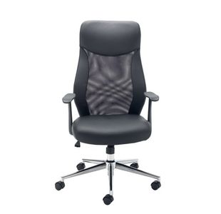 First High Back Operators Chair Mesh Back Black KF74830