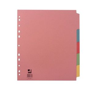 Q-Connect 5-Part Extra Wide Subject Divider A4 KF76981