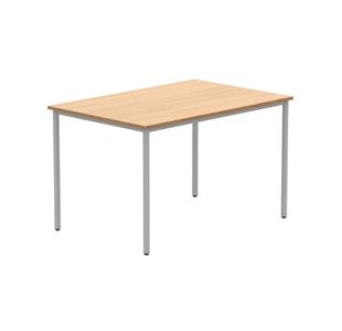 Astin Rectangular Multipurpose Table 1200x800x730mm Norwegian Beech/Silver KF77734