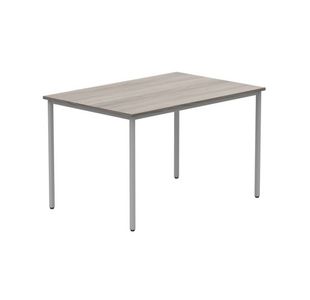 Astin Rectangular Multipurpose Table 1200x800x730mm Alaskan Grey Oak/Silver KF77746