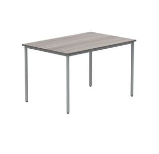 Polaris Rectangular Multipurpose Table 1200x800x730mm Alaskan Grey Oak/Silver KF77904