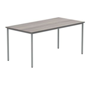 Polaris Rectangular Multipurpose Table 1600x800x730mm Alaskan Grey Oak/Silver KF77905