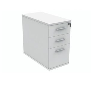 Polaris 3 Drawer Desk High Pedestal 404x800x730mm Arctic White KF78023