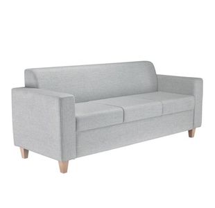 Jemini Iceberg 3 Seater Sofa 1930x750x800mm with Wooden Feet Fabric Band 1 KF78027