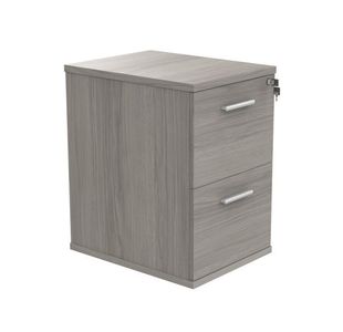Polaris 2 Drawer Filing Cabinet 460x600x710mm Alaskan Grey Oak KF78104