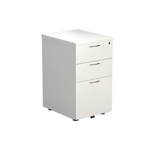 Jemini 3 Drawer Under Desk Pedestal 404x500x690mm White KF78664