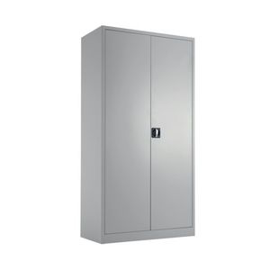 Talos Double Door Stationery Cupboard 920x420x1790mm Grey KF78754