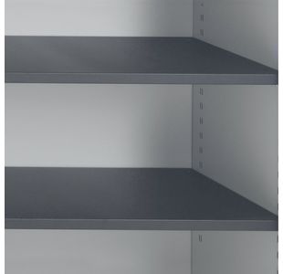 Talos Tambour Unit Black Shelf 850x380x20mm For Talos Side Opening Tambour Unit Cupboards KF78776