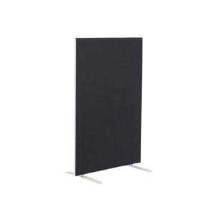 Jemini Floor Standing Screen 1200x25x1600mm Black KF79011