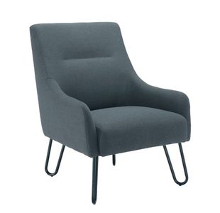 Jemini Reception Armchair Hairpin Leg Grey KF79142