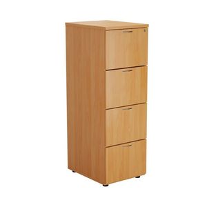 Jemini 4 Drawer Filing Cabinet 464x600x1365mm Beech KF79456