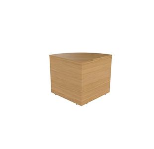 Jemini Reception Modular Corner Desk Unit 800x800x740mm Nova Oak KF79882