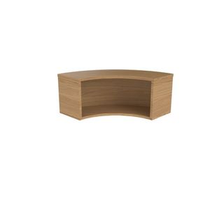 Jemini Reception Modular Corner Riser Units 800x800x400mm Nova Oak KF79883