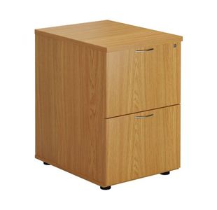 First 2 Drawer Filing Cabinet 465x600x730mm Nova Oak KF79916