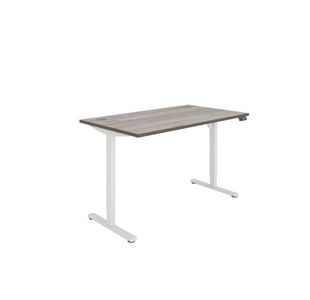 Astin Economy Single Motor Sit/Stand Desk 1400x800x705-1220mm Alaskan Grey Oak/White KF800017