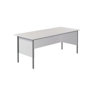 Serrion Rectangular 4 Leg Desk 1800x750x730mm White KF800024