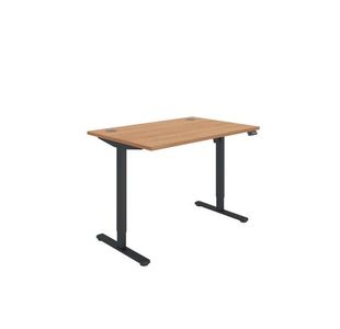 Polaris Single Motor Sit/Stand Desk 1200x800 Beech/Black KF800079