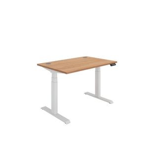 Polaris Dual Motor Sit/Stand Desk 1200x800 Beech/White KF800099