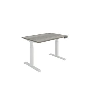 Polaris Dual Motor Sit/Stand Desk 1200x800 Grey Oak/White KF800102