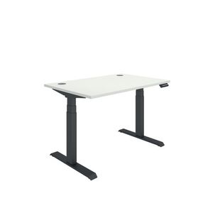 Polaris Dual Motor Sit/Stand Desk 1200x800 White/Black KF800106