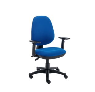 Two Lever Sheaf Operator Chair Royal Blue with Adjustable Arms KF800376