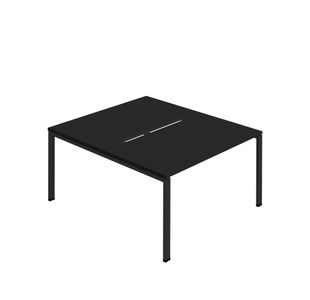 Jemini Two Person Back-to-Back Bench Desk 1400x800mm Black KF800602