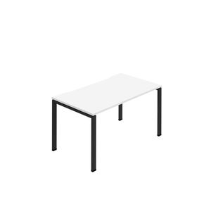 Jemini One Person Bench Desk 1200x800mm White/Black KF800644
