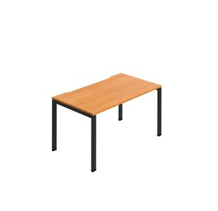 Jemini One Person Bench Desk 1600x800mm Beech/Black KF800665