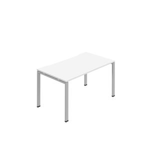 Jemini One Person Bench Desk 1600x800mm White/Silver KF800679