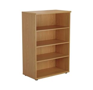 First 3 Shelf Wooden Bookcase 800x450x1200mm Nova Oak KF803669