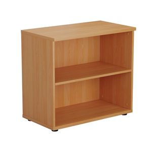 First 1 Shelf Wooden Bookcase 800x450x700mm Beech KF803775
