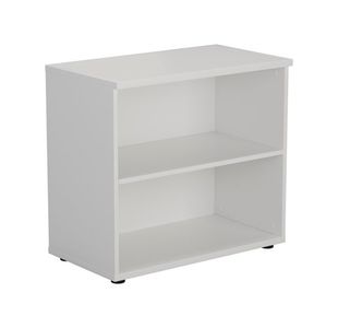 First 1 Shelf Wooden Bookcase 800x450x700mm White KF803799