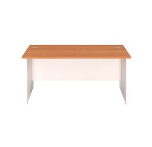 Jemini Rectangular Panel End Desk 1200x800x730mm Beech KF804642