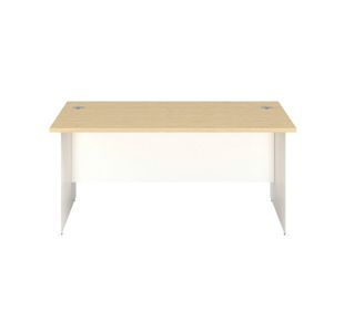 Jemini Rectangular Panel End Desk 1600x800x730mm Maple KF804802