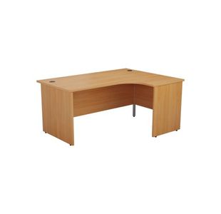 Jemini Radial Right Hand Panel End Desk 1800x1200x730mm Beech KF805182