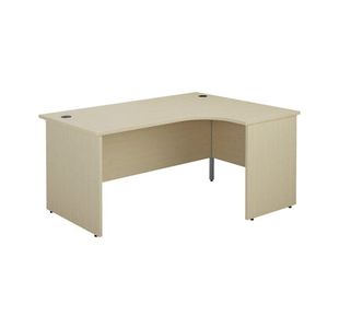 Jemini Radial Right Hand Panel End Desk 1800x1200x730mm Maple KF805229