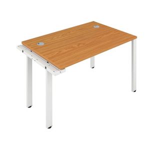 Jemini 1 Person Extension Bench Desk 1600x800x730mm Nova Oak/White KF809289