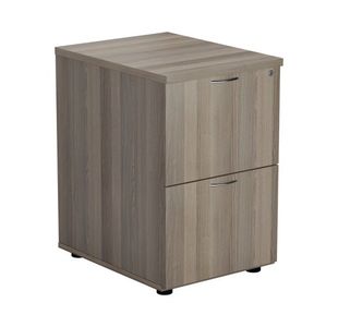 Jemini Essentials 2 Drawer Filing Cabinet 464x600x710mm Grey Oak KF81090