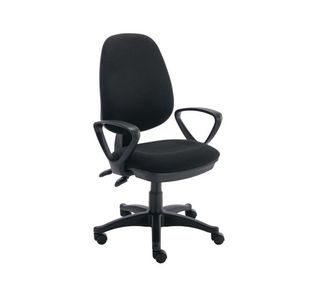 Astin Nesta Operator Chair with Fixed Arms 590x900x1050mm Black KF810947