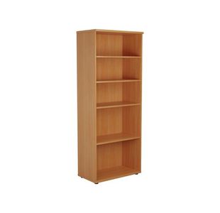 Jemini Wooden Bookcase 800x450x2000mm Beech KF811039
