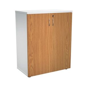 Jemini Wooden Cupboard 800x450x730mm White/Nova Oak KF811312