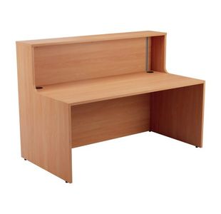 Jemini Reception Unit 1400x800x740mm Beech KF816265