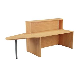 Jemini Reception Unit with Extension 1600x800x740mm Nova Oak KF816333