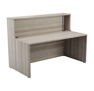 Jemini Reception Unit 1600x800x740mm Grey Oak KF818299